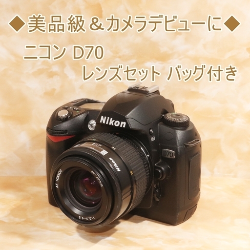 ★美品級★ニコン D70 レンズセット バッグ付き