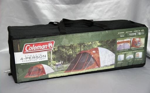 Coleman コールマン４人用ドームテント  SCREENED 4-PERSON EVANSTON