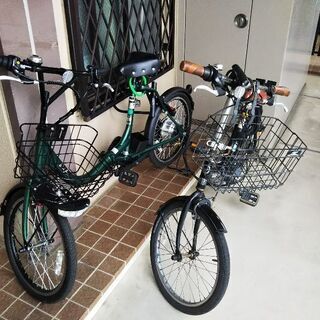 【売約済】折り畳み式自転車(黒色)