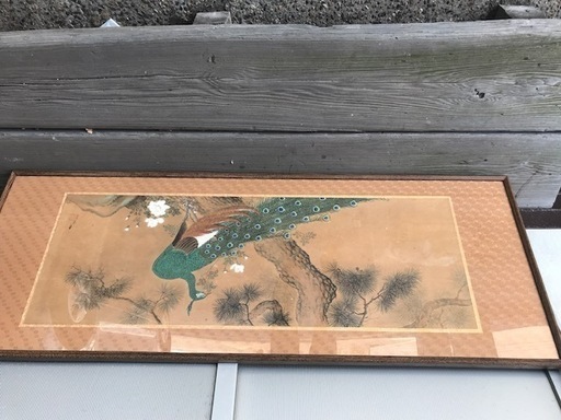 孔雀の日本画