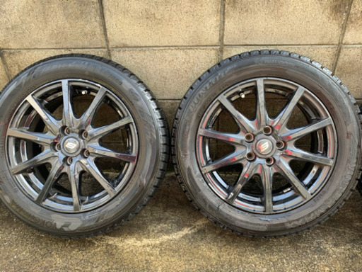 【送料無料】美品超バリ9.5部山170系シエンタ 185/60R15スタッドレス 送料無料】バリ山 トヨタシエンタ170系 スタッドレス185/60R15×4本
