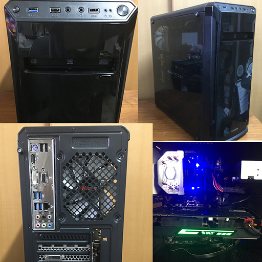 デスクトップパソコン Corei7-4770/GTX1070/メモリ16GB/SSD520GB/HDD2TB