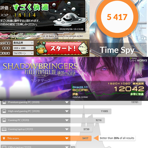 デスクトップパソコン Corei7-4770/GTX1070/メモリ16GB/SSD520GB/HDD2TB