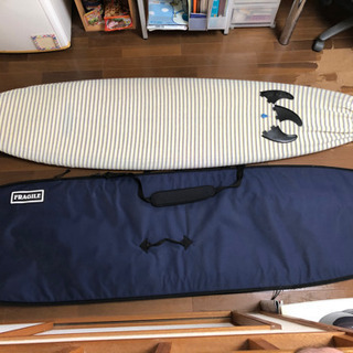 サーフボード　セミロング　ニットケース&ハードケース付き