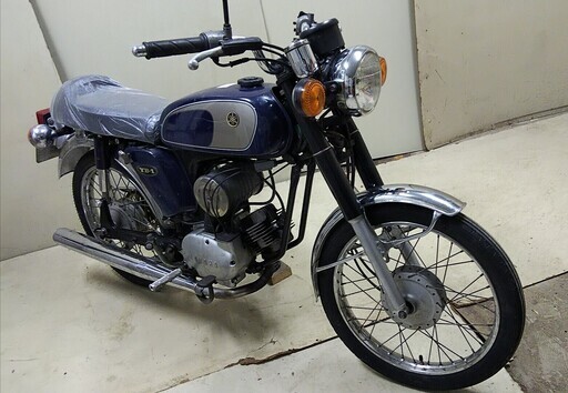 【売約】YB-1 後タイヤ交換済み!空冷2サイクル! 現役！実動車！昭和モダンのレトロバイク 2st最高！超ロングセラーヤマハバイク 売約】YB-1 後タイヤ交換済み!空冷2サイクル! 現役！実動車！昭和モダンの