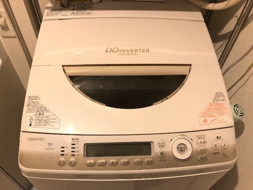 洗濯機　TOSHIBA DD inverter 2015年　9kgタイプ