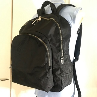 マークジェイコブス 黒ナイロン リュック バックパック