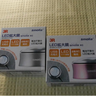 充電式デスクルーペ [LED拡大鏡smoliaXC] レンズ倍率約3倍