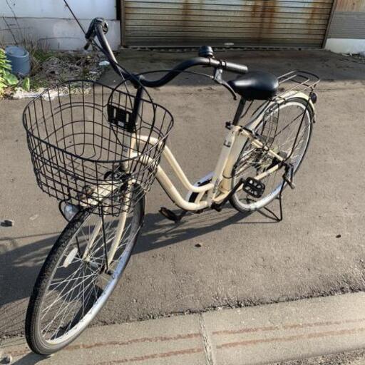 自転車◆ベージュ◆26インチ◆市内配送可能!!