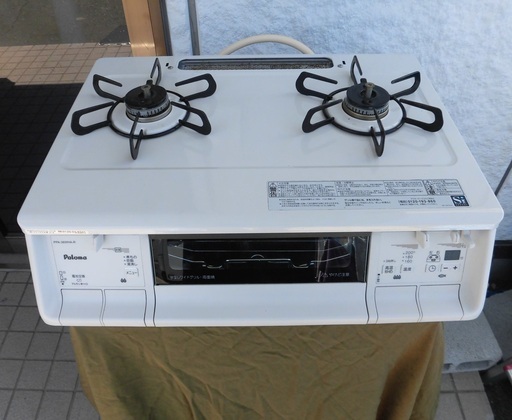 JM6972)パロマ ガスコンロ グリル付きガステーブル ラ・クック同梱 PPA-36WHA-R 2016年製 都市ガス用 中古品 【取りに来られる方限定】