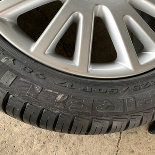 タイヤ、ホイール 225/50R17 タイヤホイール 1本 アウディ A6 バリ山 