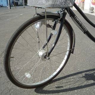自転車 26インチ 6段切替 カゴ付き シティサイクル LIETTO TOWN