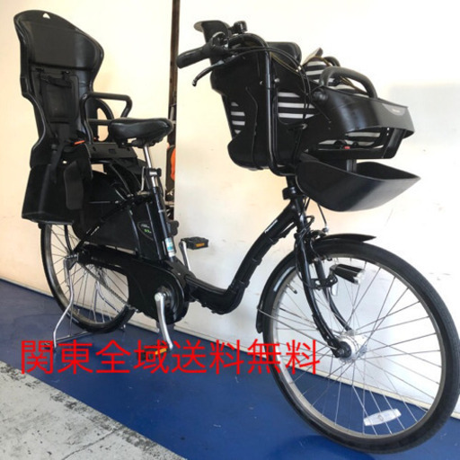 パナソニック　ギュット　3人乗り　8.9ah デジタル　黒　電動自転車　電動アシスト