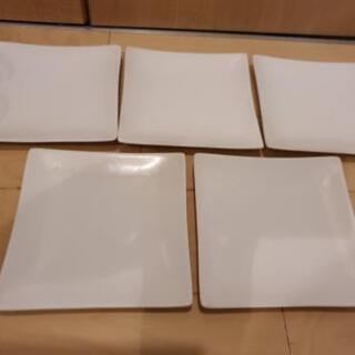 白い角皿①5枚セット