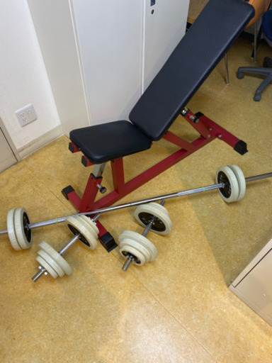 筋トレ ダンベル60kg（30kg✖️2）&インクラインベンチ