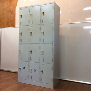 コクヨ 3人用ロッカー 黒『中古良品、再塗装品』