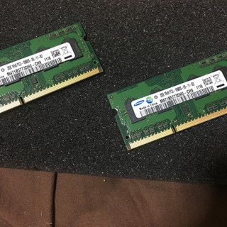 ノート用 DDR3 PC3-10600 2GB 2枚セット