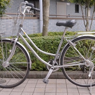 27インチ シティーサイクル 自転車 外装7段ギヤ変速 フリーパワー(踏力 