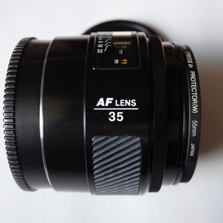 minolta AF35mm F2 純正フード付き (minoltaSONY Aマウント)