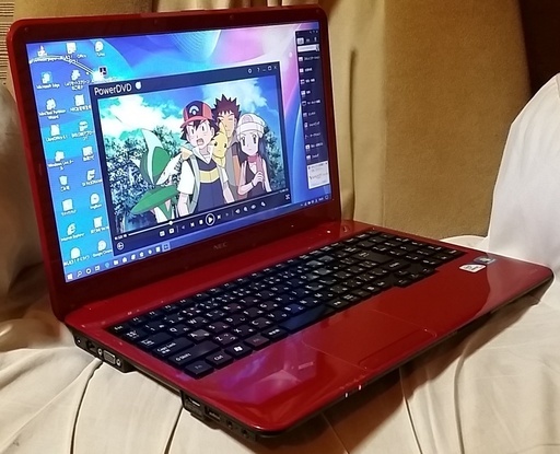【人気のレッド】Windows10 i3 NECノートパソコン ワイヤレスマウスプレゼント中 (15.6型 i3-350M PowerDVD) 人気のレッド】Windows10 i3 NECノートパソコン ワイヤレスマウス