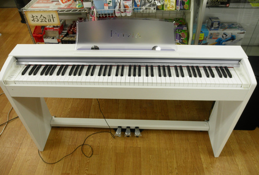 CASIO/Privia 電子ピアノ 2012年製 PX-735WE 白 美品！ 88鍵盤 カシオ プリヴィア　西岡店