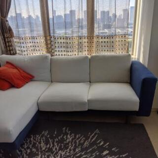 IKEA 2人掛ソファ 寝椅子付き