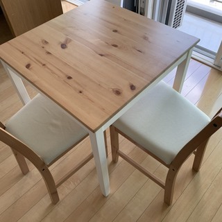 IKEA LERHAMN よせる レールハムン ダイニングテーブル
