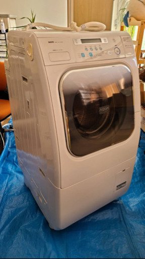 ※終了※【3ヶ月保証】SANYO サンヨー ドラム式洗濯乾燥機 AWD-AQ2000（W） 50-60Hz 9.0kg