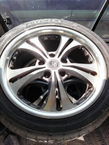 215/45R17 タイヤ・アルミホイール ４本セット 中古