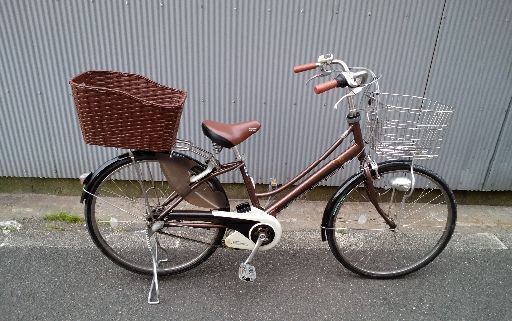 (本体のみ)Panasonic ViViアンサンブル 26吋電動アシスト自転車(チョコブラウン）