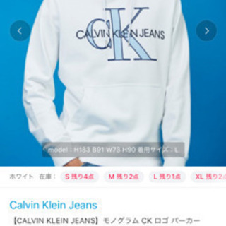 【着用1度のみ】Calvin Klein パーカー