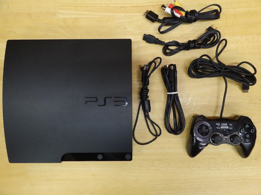 PlayStation 3 160GB ホリパッド3付き チャコール・ブラック HORI 連射コントローラー SONY CECH-3000A PS3 ソニー プレイステーション3 札幌市 平岸