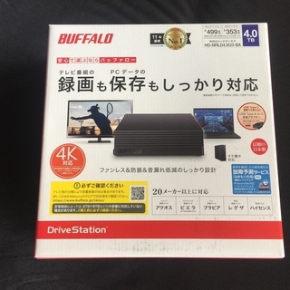 新品未開封 BUFFALO HD-NRLD4.0U3-BA 4T...