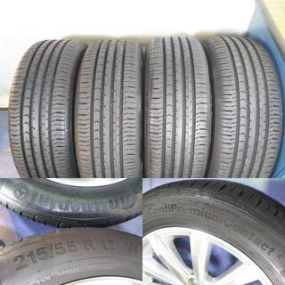 ワーゲン VW パサート純正【夏タイヤ付き】215/55R17【~90％富山 