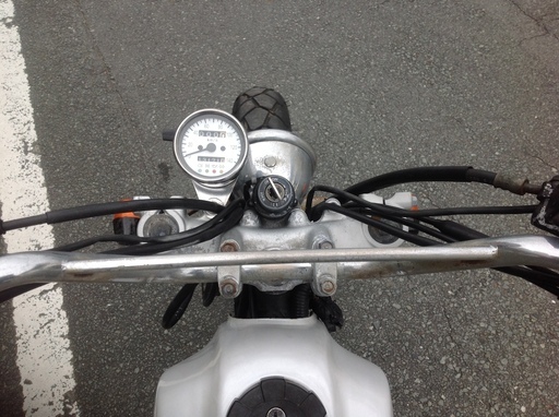 TW200 DG07J フロントディスクブレーキ エンジン始動OK