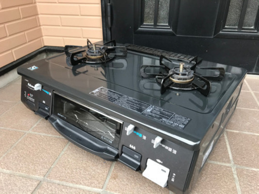 Paloma(パロマ) ガステーブル 都市ガス用 水あり片面焼きグリル【汁受け皿がないのでお手入れ簡単/右強火力】 IC-800B-R