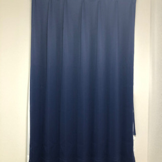 ロイヤルブルー　ドレープカーテン　100×155 1枚