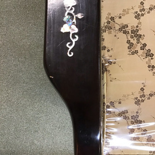 螺鈿 3Pソファ 黒檀