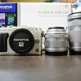OLYMPUS E-PL6 ミラーレス デジタルカメラ ダブルズ...