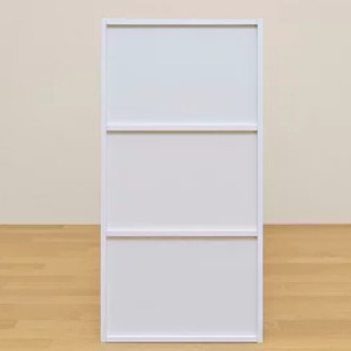 早い者勝ち】収納ボックス カラーBOX 扉付きラック3段 ホワイト