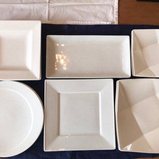 白皿　6種各2枚　12枚セット