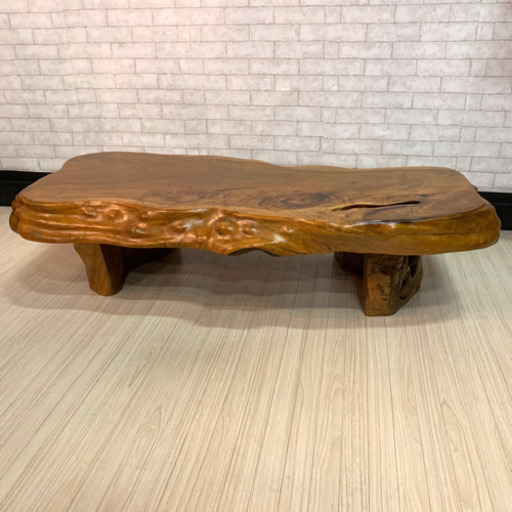 欅　けやき　一枚板　天然木　座卓　ローテーブル
