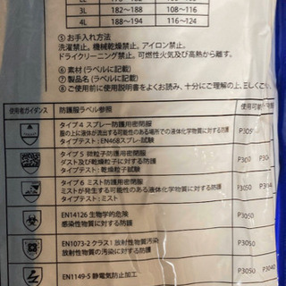 防護服　バリアーマン　90セット　タイベック3型同等