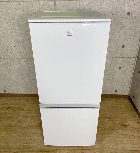 5*1 SHARP シャープ 137L 2ドア冷蔵庫 SJ-14E4-KW 2017年製