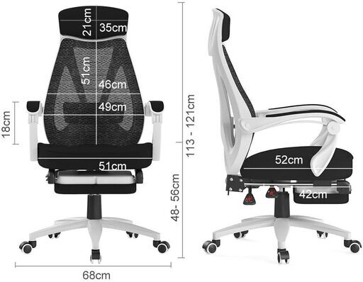 新品】Hbada ハイバック オフィスチェア メッシュ - デスクチェア