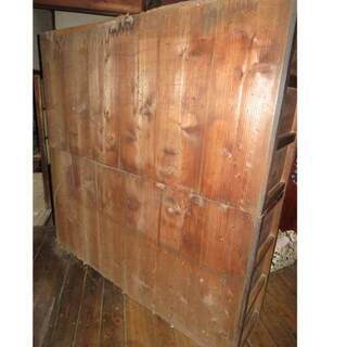 中古 食器戸棚　水屋戸棚　古民家 　幅１７３．８　　奥行４７．２　　高さ１７４．８　 （ｃｍ）　食器棚　戸棚　水屋