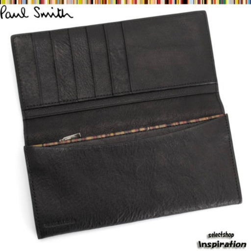 ポールスミス 長財布 黒 メンズ psy566 Paul Smith