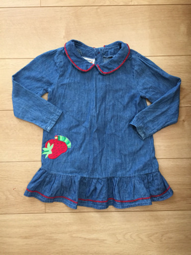 はらぺこあおむし デニムワンピース 95 Haru 福間の子供用品の中古あげます 譲ります ジモティーで不用品の処分