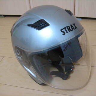  STRAX SJ-8 ジェットヘルメット　シルバー　サイズ　L...