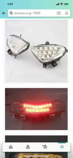 ヤマハマジェスティSG20J4D9用LEDクリアテールランプウィンカーセット